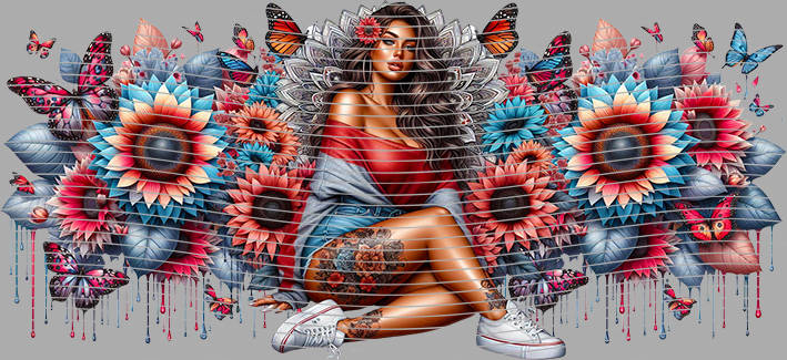 16oz Sunflower Girl-SU-543